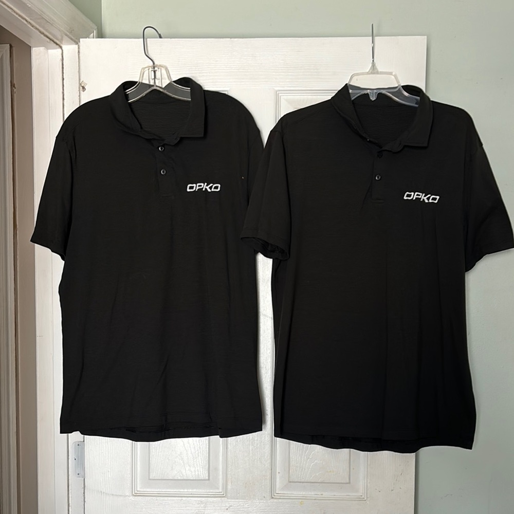 Lululemon Athletica Black Polo Shirt Classic Design